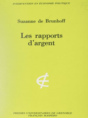 cover image of Les rapports d'argent